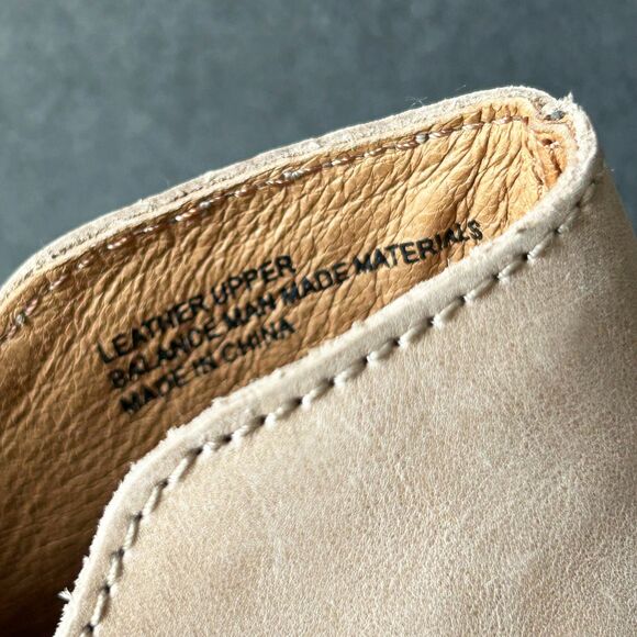 Born Kerri Tan Leather Ankle Boot Western Cut Out Back Zip - Women's Size 9 - Picture 10 of 10